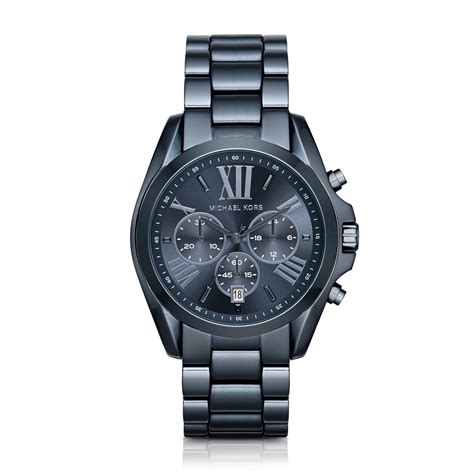 michael kors bradshaw sipver blue|Michael Kors watch.